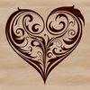 Ornate Hearts Shape in Vector Format for Design Projects