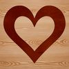 Simple vector illustration of a heart shape suitable for various design projects.