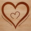 Vector illustration of a stylized heart symbol, ideal for graphic design and digital applications.