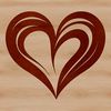 Simple Geometric Heart Shape A simple, geometric heart shape designed as vector art.