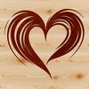 Simple heart shape designed for vector art, suitable for cutting machines like Cricut or laser cutters.