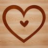 A simple line drawing of a heart shape commonly used as a symbol for love and affection.