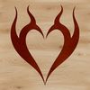 A stylized heart shape icon in vector format for various design applications.