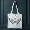 Beautiful Feathered Wings Design A pair of large, feathered wings with a subtle gradient effect, suitable for vector designs.