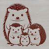 Free Vector Art Animal Graphics A vector illustration of a hedgehog with spikes and cute facial features.