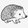 Stylized Hedgehog SVG Graphic Element An SVG graphic design element featuring a stylized depiction of a hedgehog.
