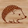 Quill-tastic SVG Mammal Illustration A small, spiny mammal with a round body and short legs, suitable for digital design projects.