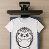 Cute Hedgehog Illustration for Digital Use A vector illustration of a hedgehog, suitable for various digital applications and designs.