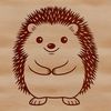 Cute Hedgehog Illustration in Vector Format A small, spiny hedgehog illustration in vector format.