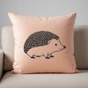 Adorable Hedgehog Line Art A simple line drawing of a hedgehog, suitable for cutting out with a machine or printing as a template.