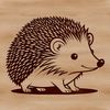 Free Vector Art of a Lovely Hedgehog A detailed vector illustration of a hedgehog in a naturalistic pose.