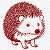 Cute Hedgehog Portrait A close-up illustration of a hedgehog's face, suitable for digital and craft projects.