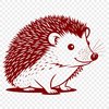 Detailed SVG Animal Designs A detailed illustration of a hedgehog in various poses and angles, suitable for vector graphics and digital design.