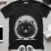 Vector Mammal Design with Quills A small mammal with spines and a cute face, suitable for vector design and cutting machine templates.