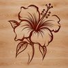 Hibiscus Flower Vector Art A detailed illustration of a Hibiscus flower in various growth stages.