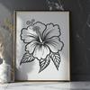 Stunning Hibiscus SVG, PNG, PDF And DXF Files