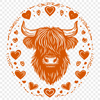 Beautiful Highland Cow SVG - Free Commercial Use Download