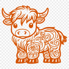 Standing Highland Cow SVGs - Free Commercial Use