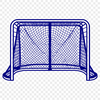 Vector Hockey Goal Design Hockey goal on a white background, ideal for vector design projects.