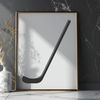 A graphic illustration of a hockey stick in vector format.