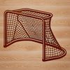 Hockey SVG Clip Art Design Hockey goal illustration in vector format.