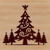A simple Christmas tree graphic in vector format.