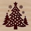 A simple Christmas tree illustration created as a vector graphic.