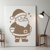 A vector graphic representation of Santa Claus.