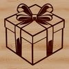 Beautiful Gift Box Clip Art Design A vector illustration of a rectangular box with a lid, suitable for use in digital designs.
