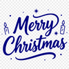 A festive holiday phrase featuring bold typography and decorative elements, perfect for personal or commercial projects.