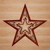 Christmas Star Symbol Icon A stylized star symbol in vector format, ideal for Christmas decorations and designs.