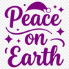 SVG graphic of a holiday quote with inspirational message about peace on earth during Christmas season.