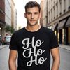 A set of festive Christmas quotes with a playful Ho Ho Ho phrase in a modern vector font.