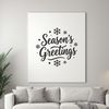 A collection of seasonal holiday phrases in a decorative font.