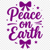 Christmas-themed vector quote illustrations with inspirational and peaceful messages.