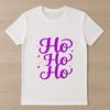 A festive holiday phrase Ho Ho Ho created as a vector design for various uses.