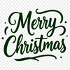 A collection of merry Christmas phrases in a clean, vector font.