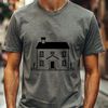 House Clip Art SVG Graphic A simple house illustration created as a vector graphic design, suitable for various uses.