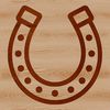 SVG horse shoe vector design for laser cutting and web design