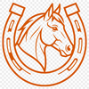 SVG horse shoe vector art for Cricut cutting machine