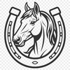 SVG horse shoe vector for commercial use and cutting machine