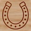 Horse shoe stencil for laser engraving and cutting machines