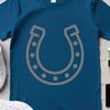 Horse shoe stencil file for laser engraving and cutting
