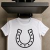 Horse shoe SVG template for Cricut and laser cutting
