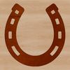 Free SVG horse shoe cut file for laser engrave