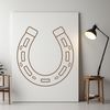 SVG horse shoe vector design for Cricut cutting