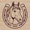SVG horse shoe vector for commercial use and DIY projects
