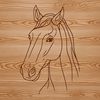A free vector design of a horse, suitable for digital crafting and commercial use.