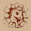 Dynamic Horse Design An SVG vector graphic design featuring a horse in a dynamic pose.
