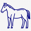 Horse In PDF Format - Free Commercial Use License